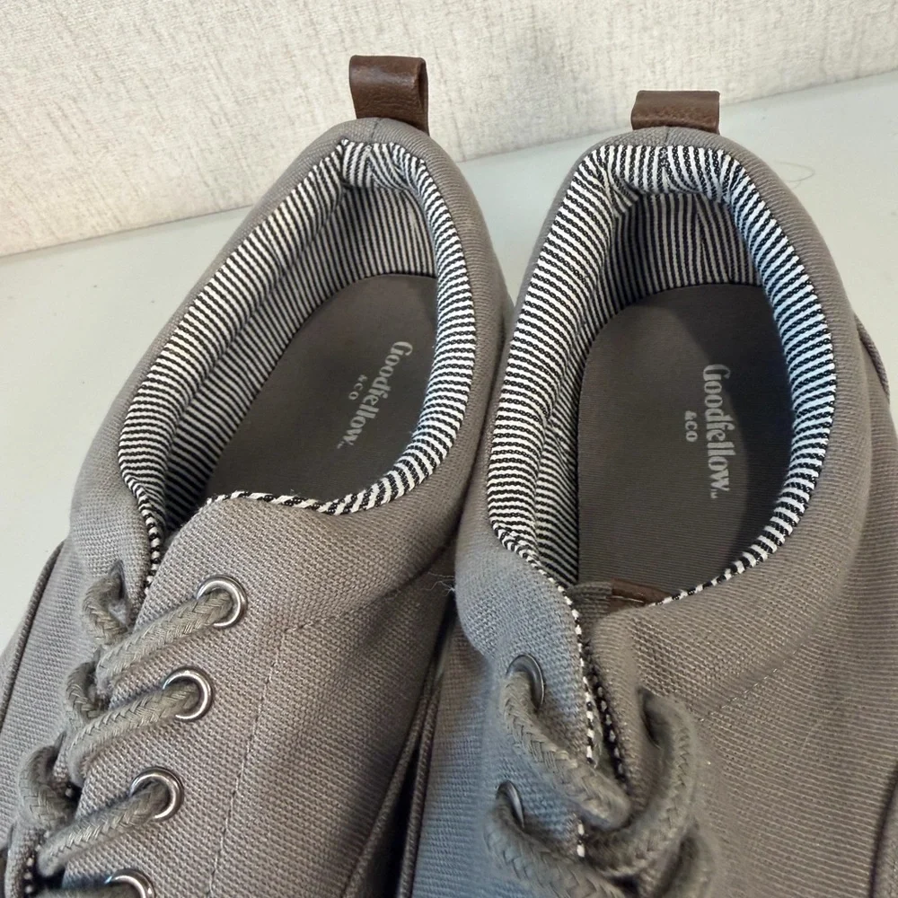 Goodfellow & Co Men's Gray Low-Profile Lace-Up Sneakers‎
